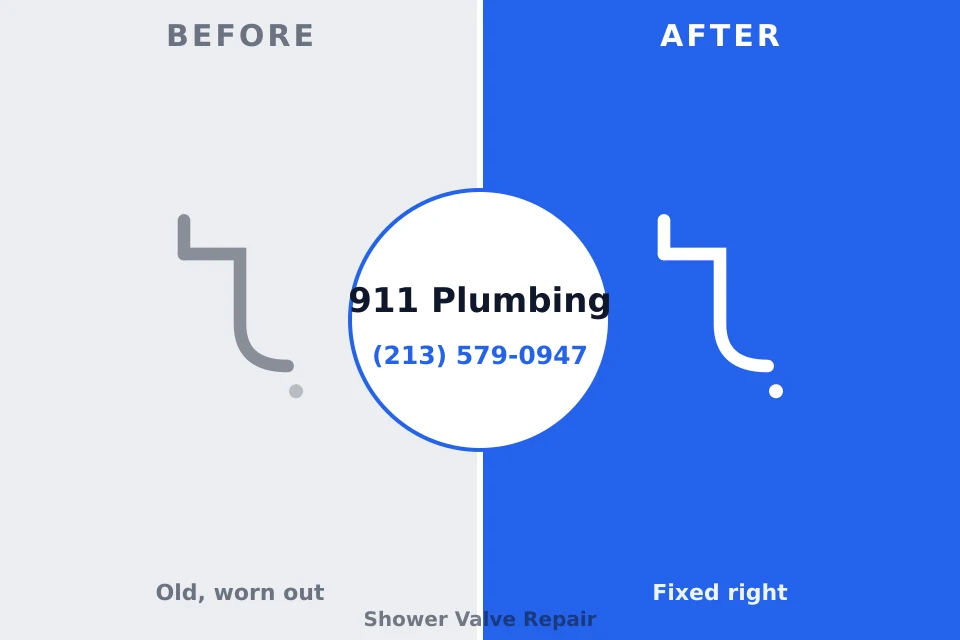 Before and after: plumbing repair West Jordan, UT